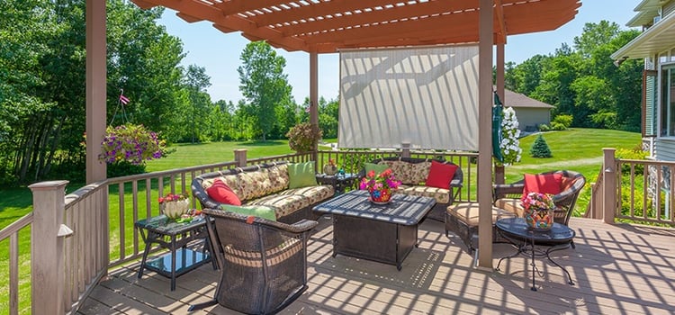 Simple Outdoor Structures can Define and Separate Areas like a pergola or gazebo 