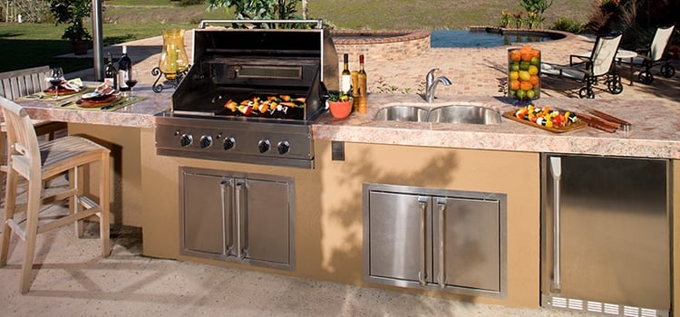 Figure out what utilities you need and where in your outdoor kitchen