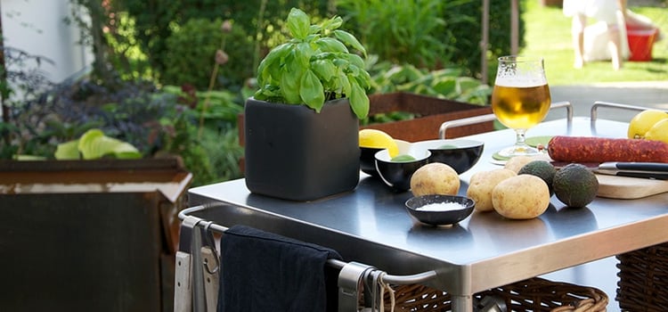 dry zones and prep areas in your outdoor kitchen