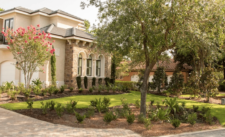 Greenearth landscaping for a private residence in the private Sandestin community